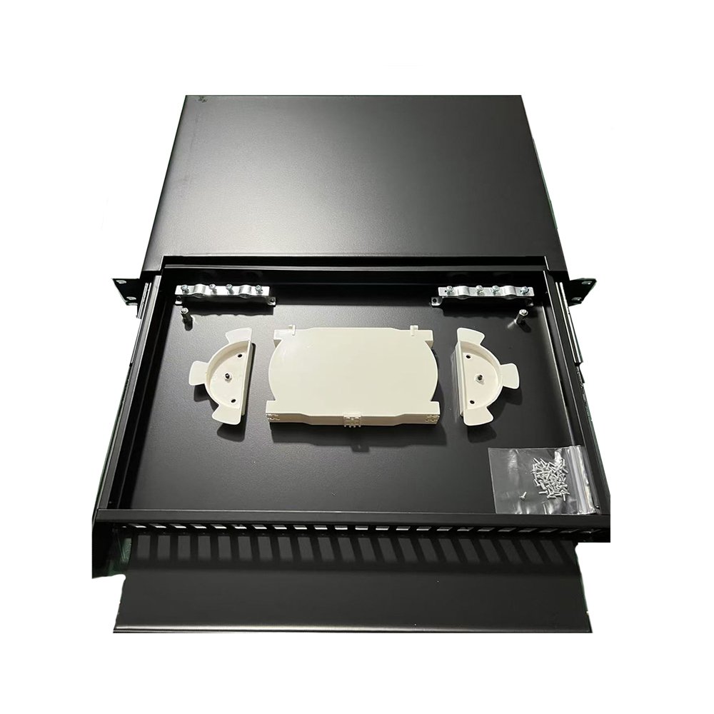 Bandeja FTTH extraible para rack de 19" para hasta 24SC Duplex o 24LC Cuadruplex - Imagen 2