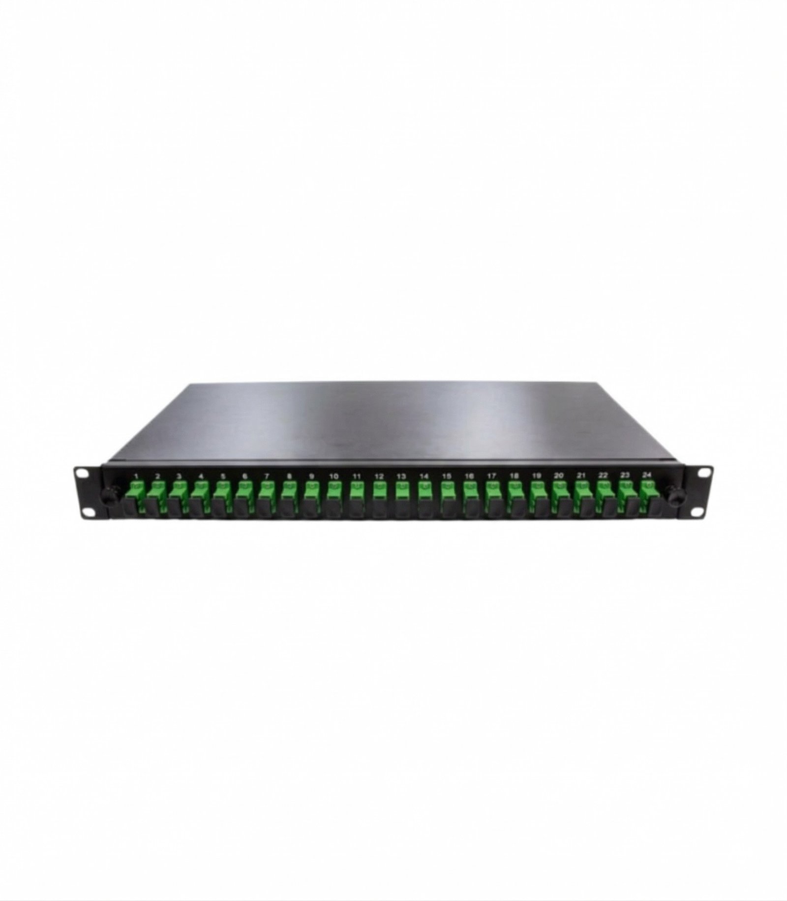 Bandeja FTTH extraible para rack de 19" con 24SC/APC Simplex incluidos