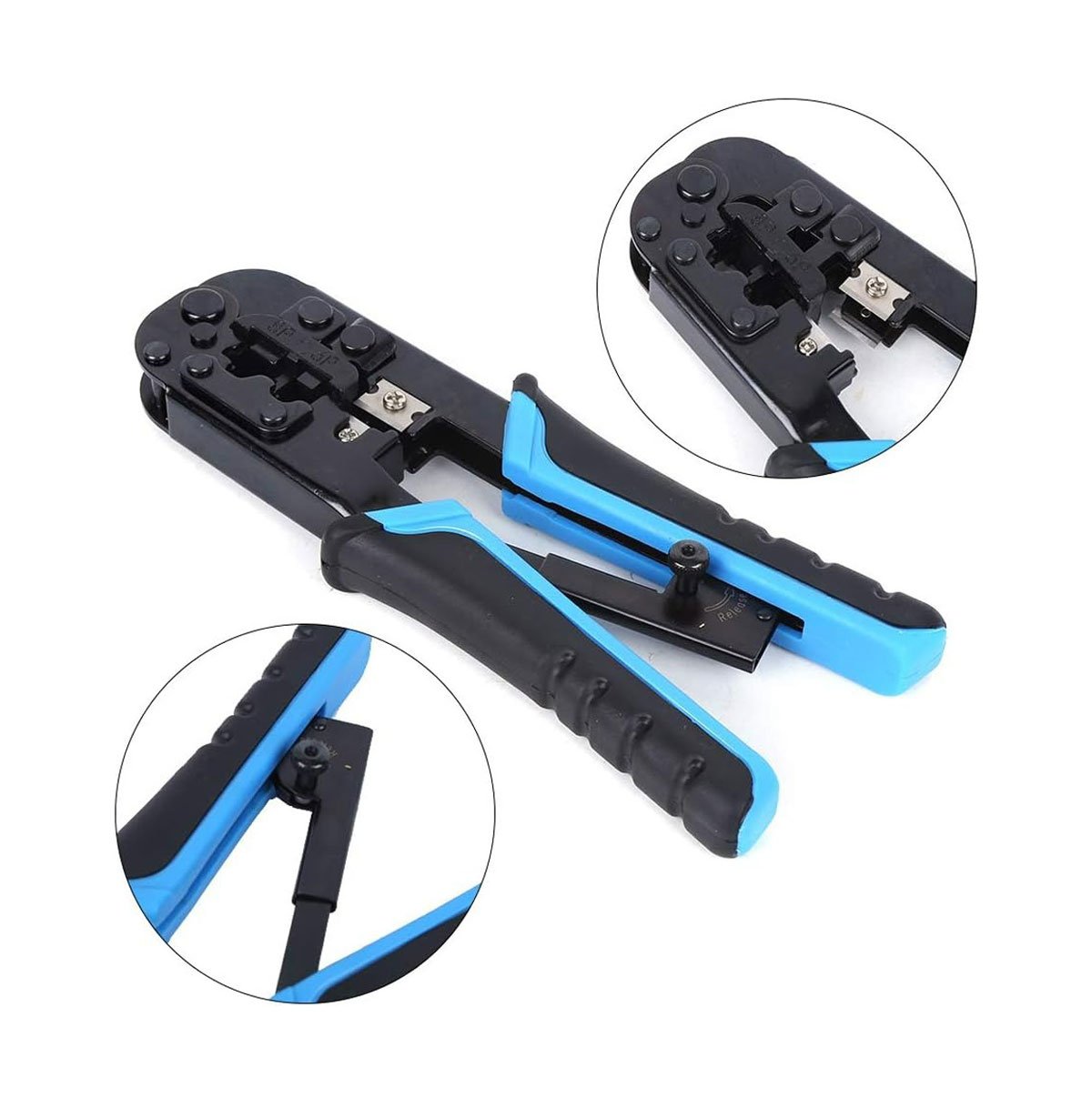 Crimpadora Premium metal RJ1X/RJ45 con cuchilla - Imagen 2