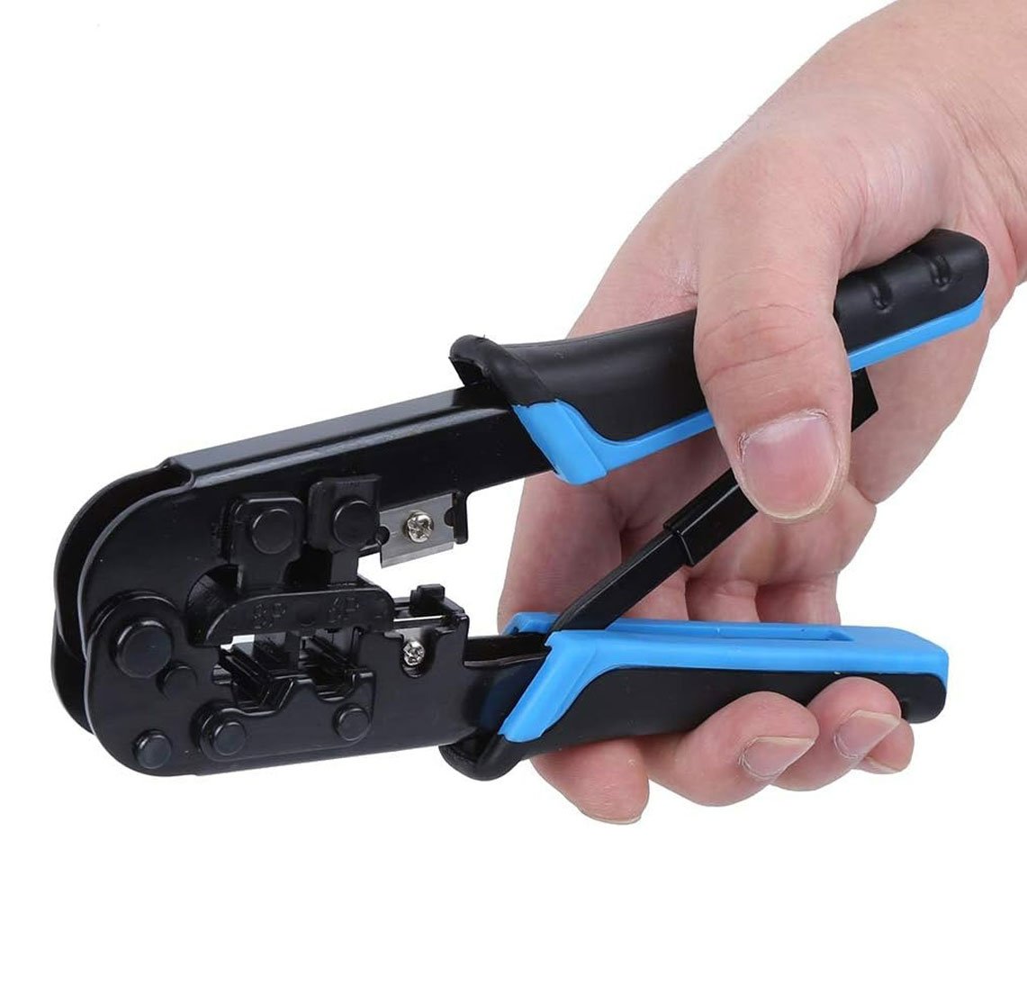 Crimpadora Premium metal RJ1X/RJ45 con cuchilla - Imagen 3