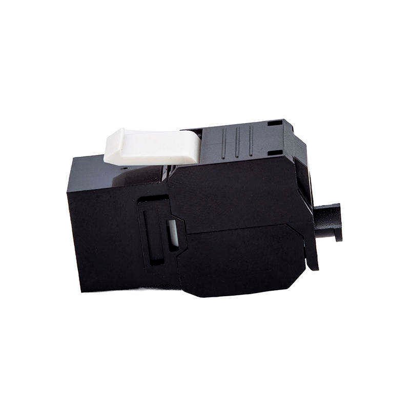 Keystone RJ45 Hembra Cat 6A UTP, 180 grados, toolless. Negro - Imagen 3