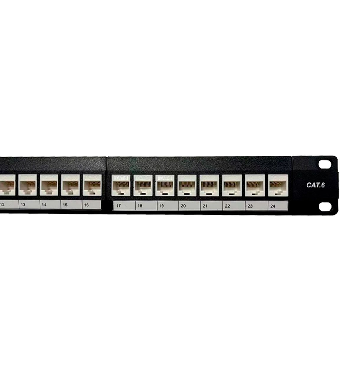 Panel de parcheo para rack de 19" con x24 conectores CAT6 UTP (Incluidos) - Imagen 2