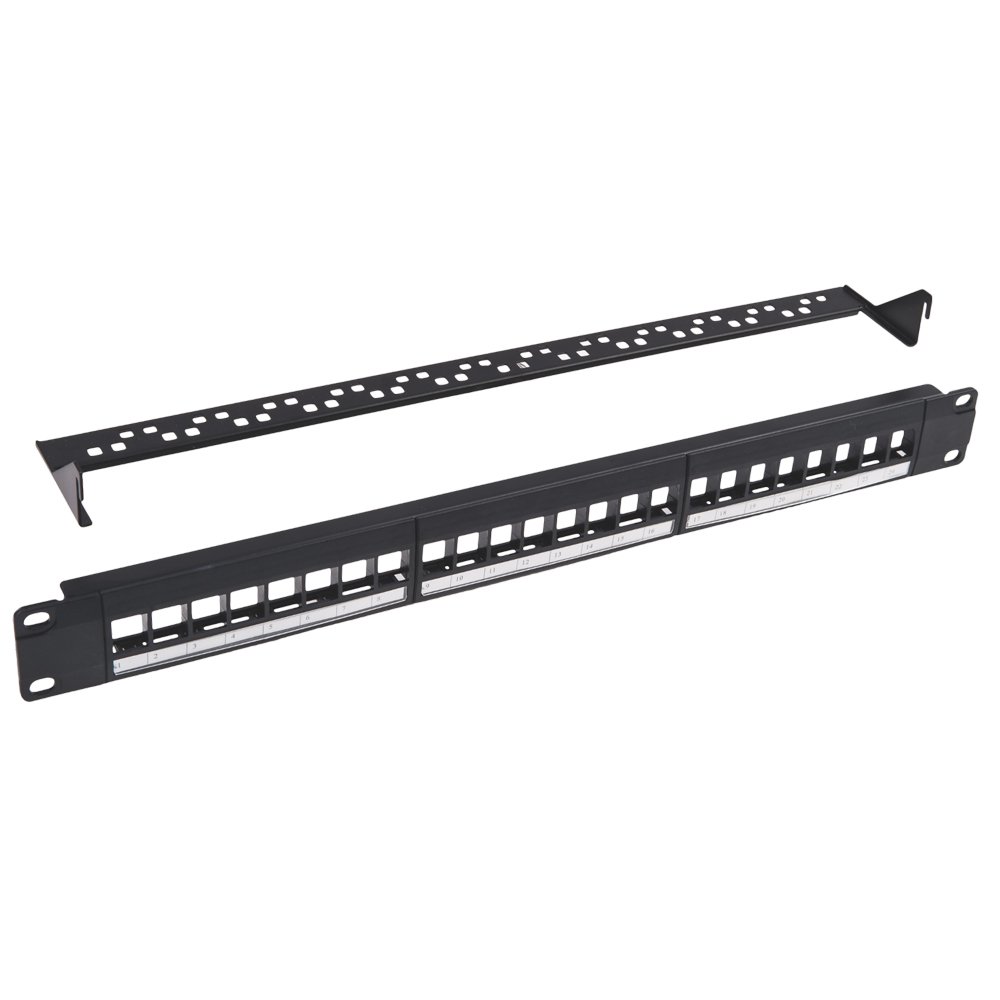 Patch panel 19" 24 puertos vacío