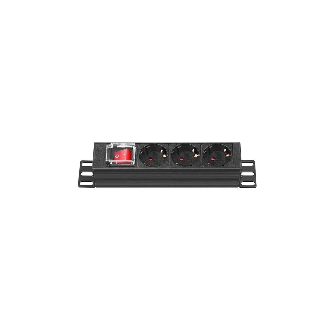 Base de potencia (PDU) para rack 10" con 3 tomas Schuko 16A