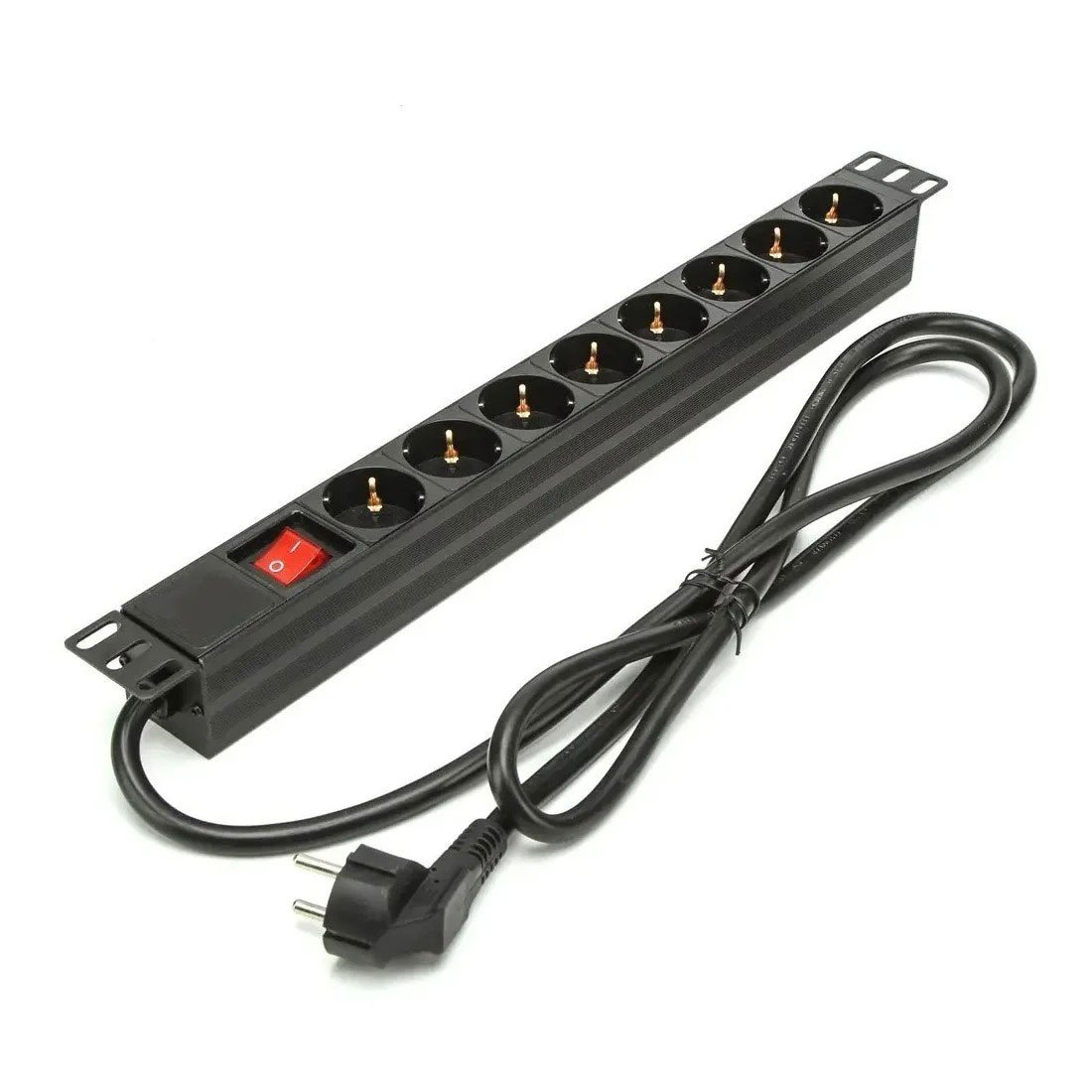 Base de potencia (PDU) rack 19" con 8 tomas Schuko 16A