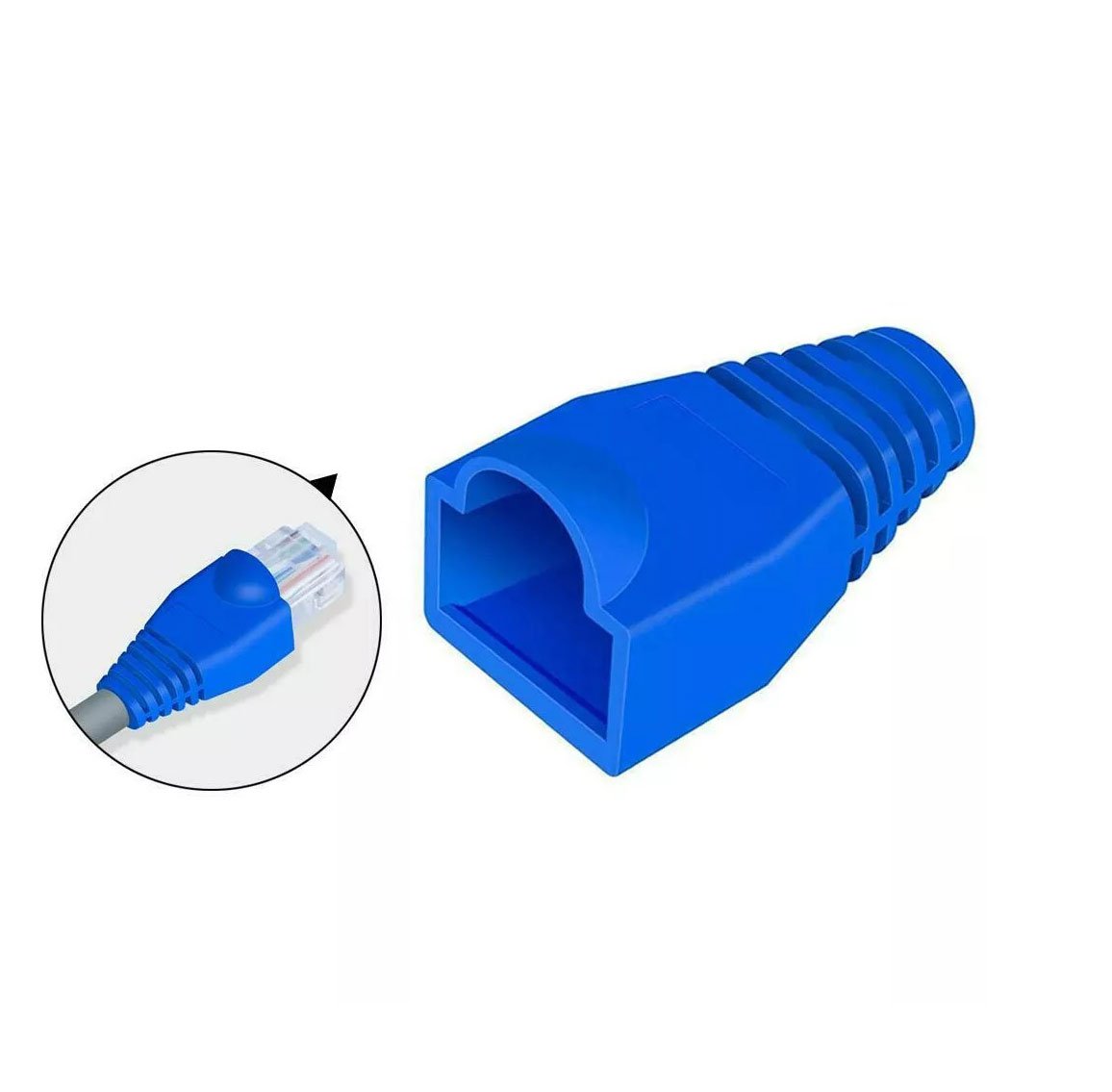 Protector para RJ45 para identificación visual y antipolvo. Color azul