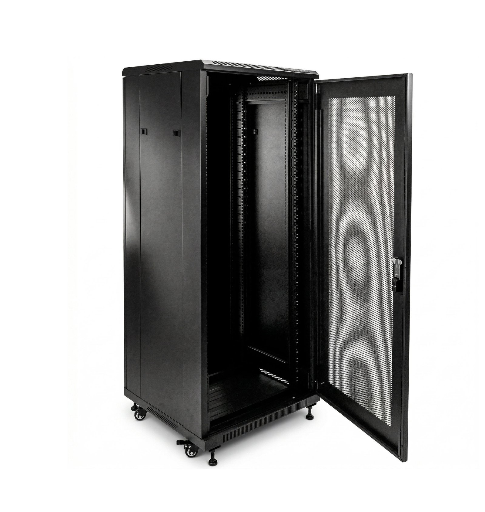 Rack 19" de Suelo, 42U, F1000mm, Con puerta de servidor. Montado